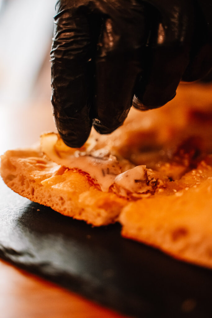 Sesame and lard focaccia the most popular