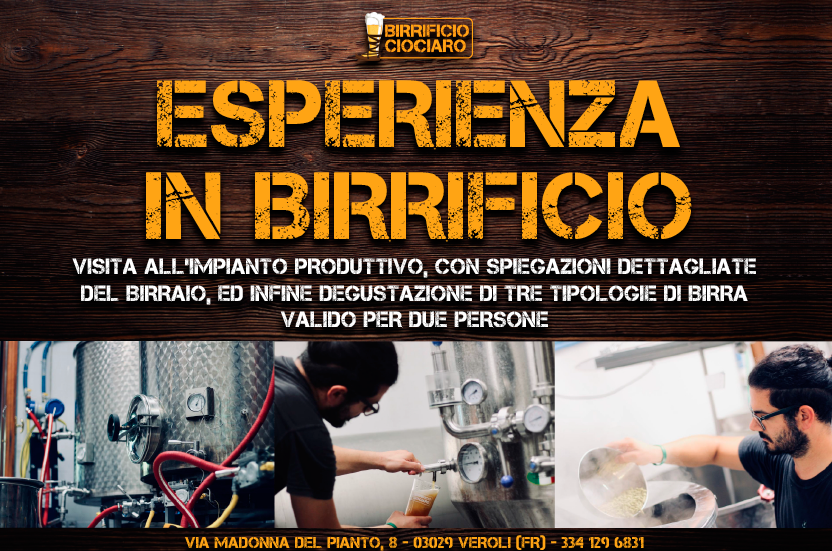 Featured image for “Esperienza in birrificio  con degustazione”