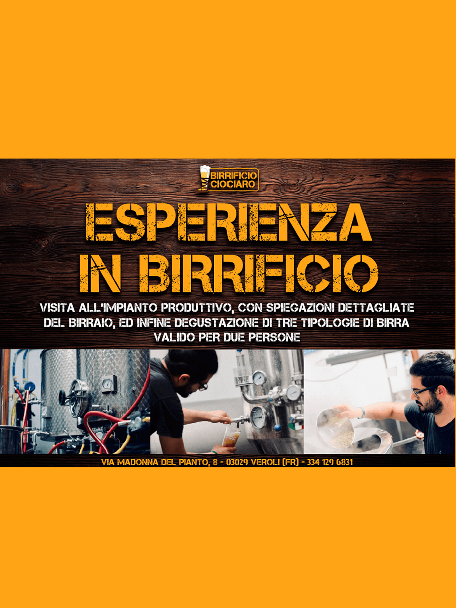Featured image for “Esperienza in birrificio  con degustazione”